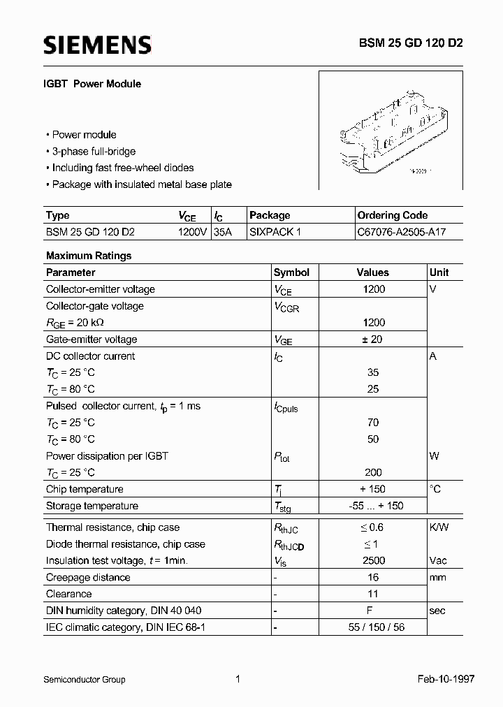 BSM25GD120D2_1011055.PDF Datasheet