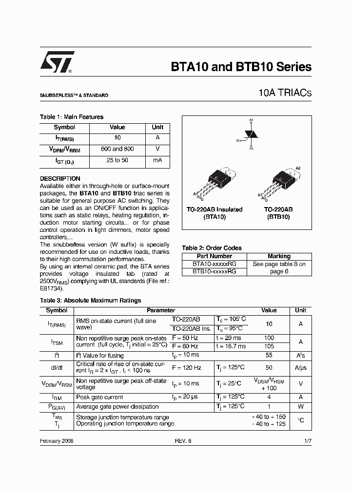 BTB10-800CRG_955952.PDF Datasheet