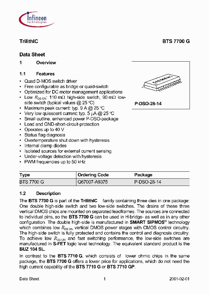 BTS7700G_951937.PDF Datasheet