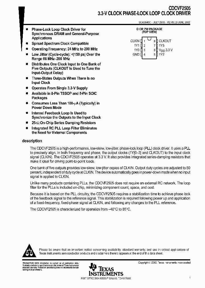 CDCVF2505D_910467.PDF Datasheet