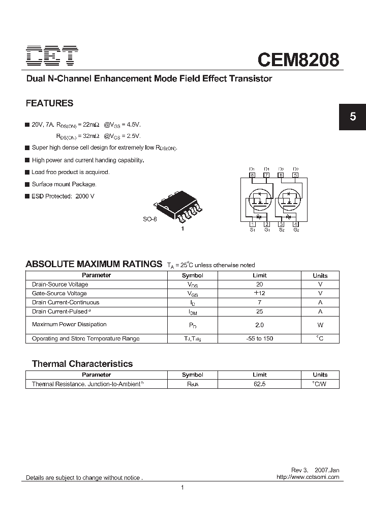 CEM8208_1012349.PDF Datasheet