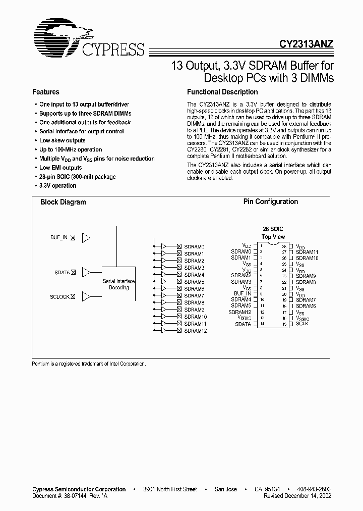 CY2313ANZSC-1_808011.PDF Datasheet