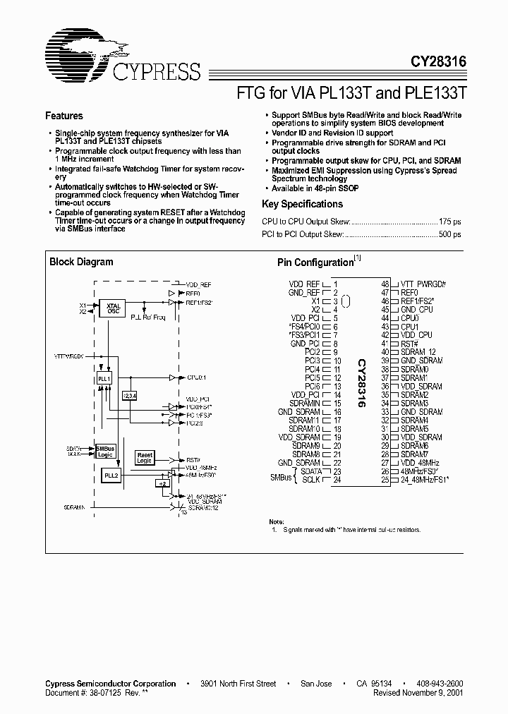 CY28316_926507.PDF Datasheet