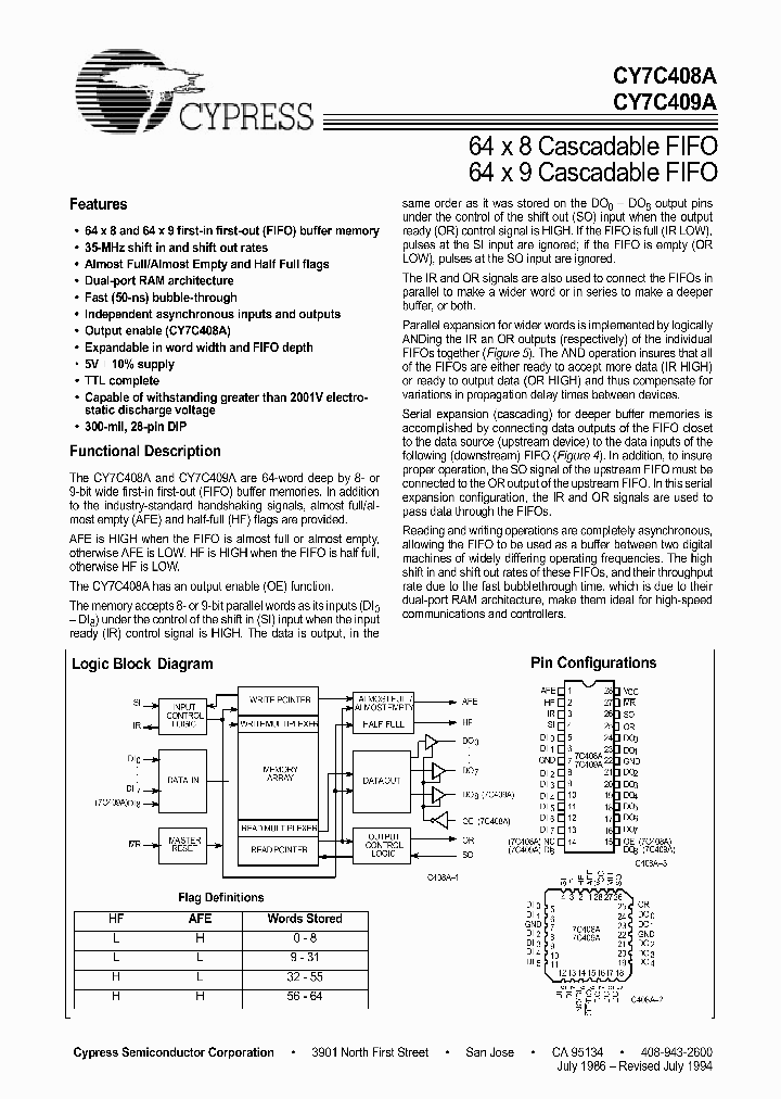 CY7C408A-35VC_793036.PDF Datasheet
