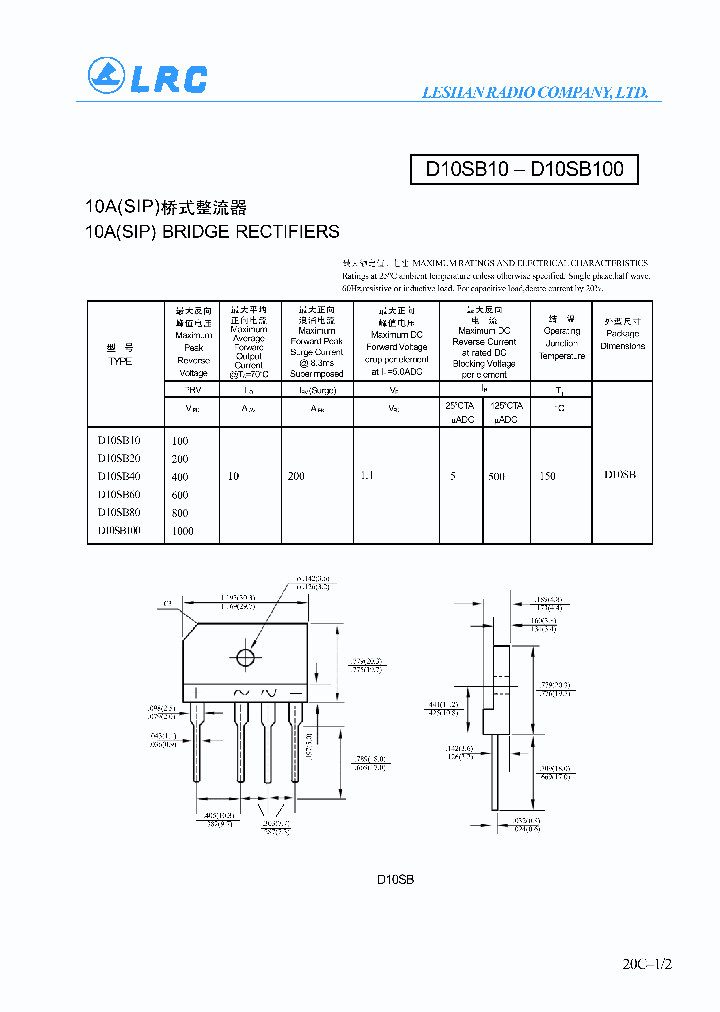 D10SB80_1014057.PDF Datasheet