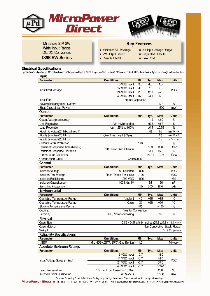 D201RW_722100.PDF Datasheet