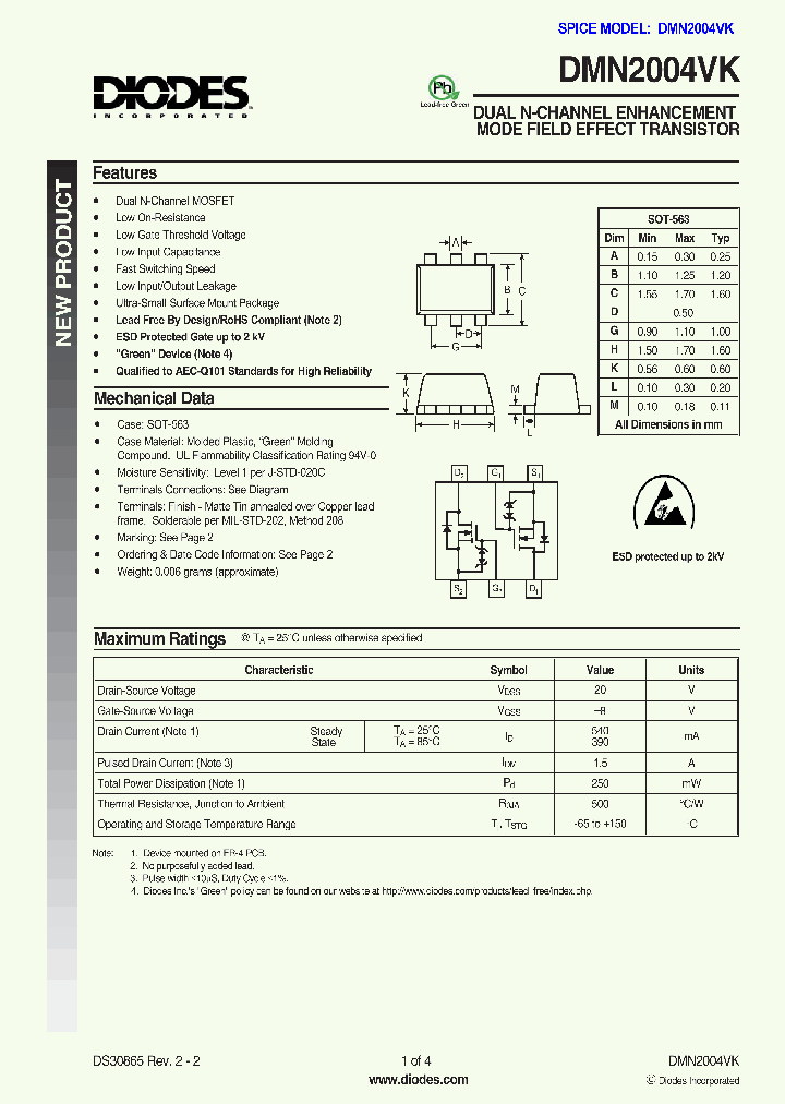 DMN2004VK_724646.PDF Datasheet
