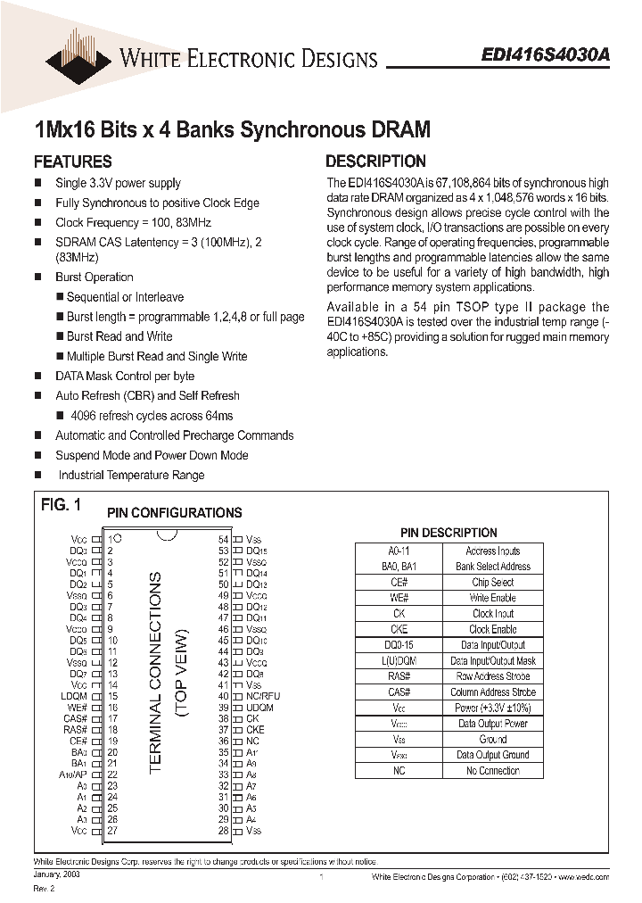 EDI416S4030A12SI_654614.PDF Datasheet