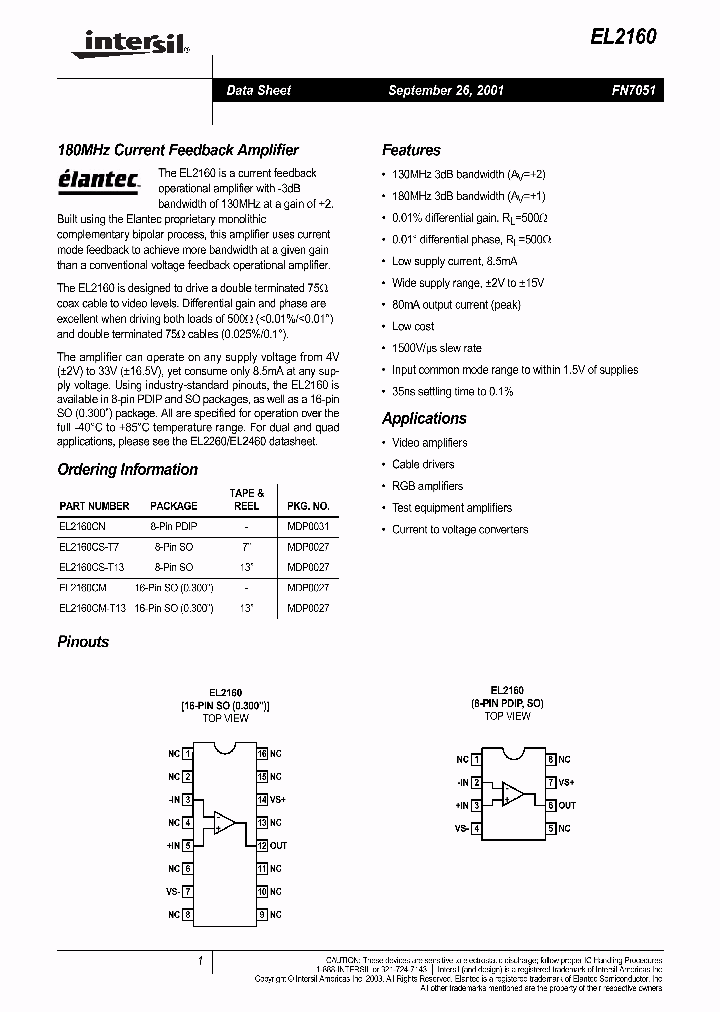 EL2160CS-T7_864045.PDF Datasheet