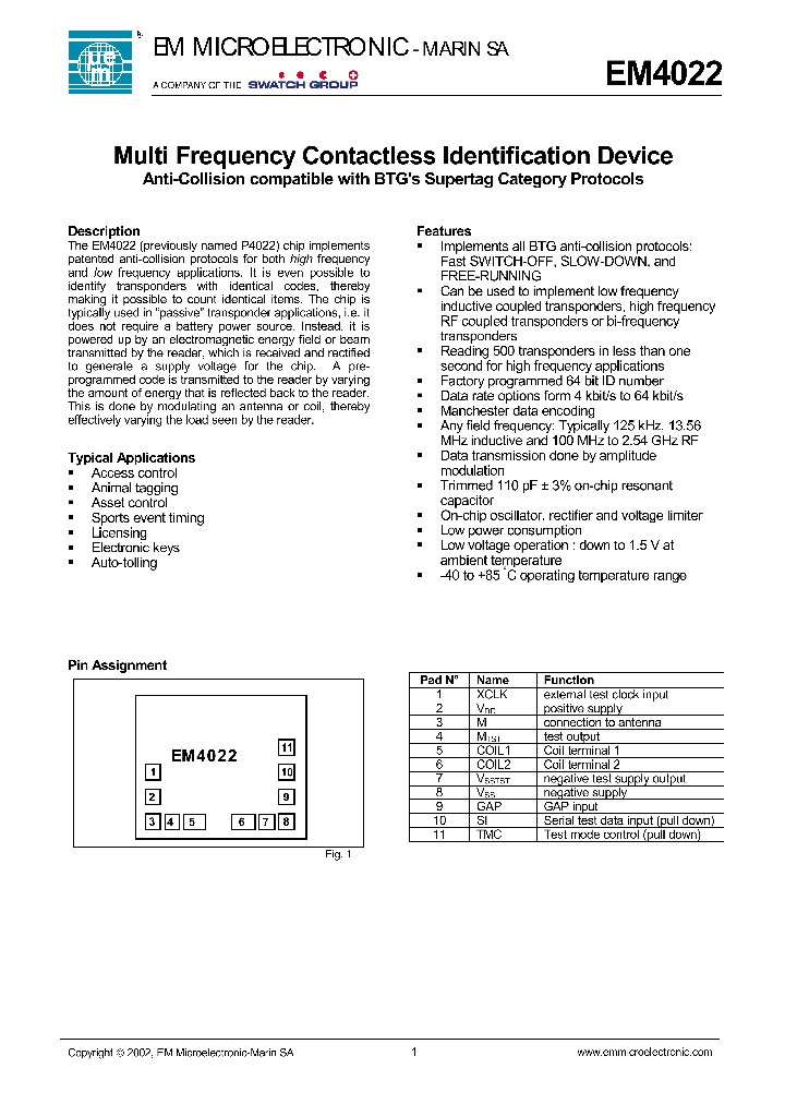 EM4022V11WS11_656729.PDF Datasheet