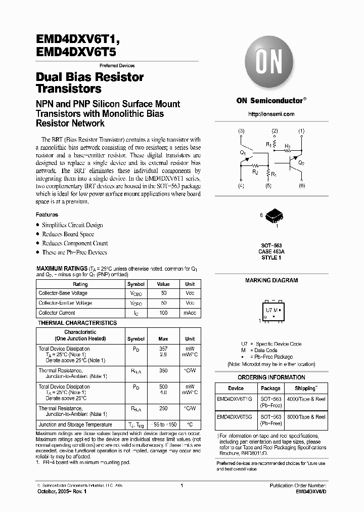 EMD4DXV6T1_705108.PDF Datasheet