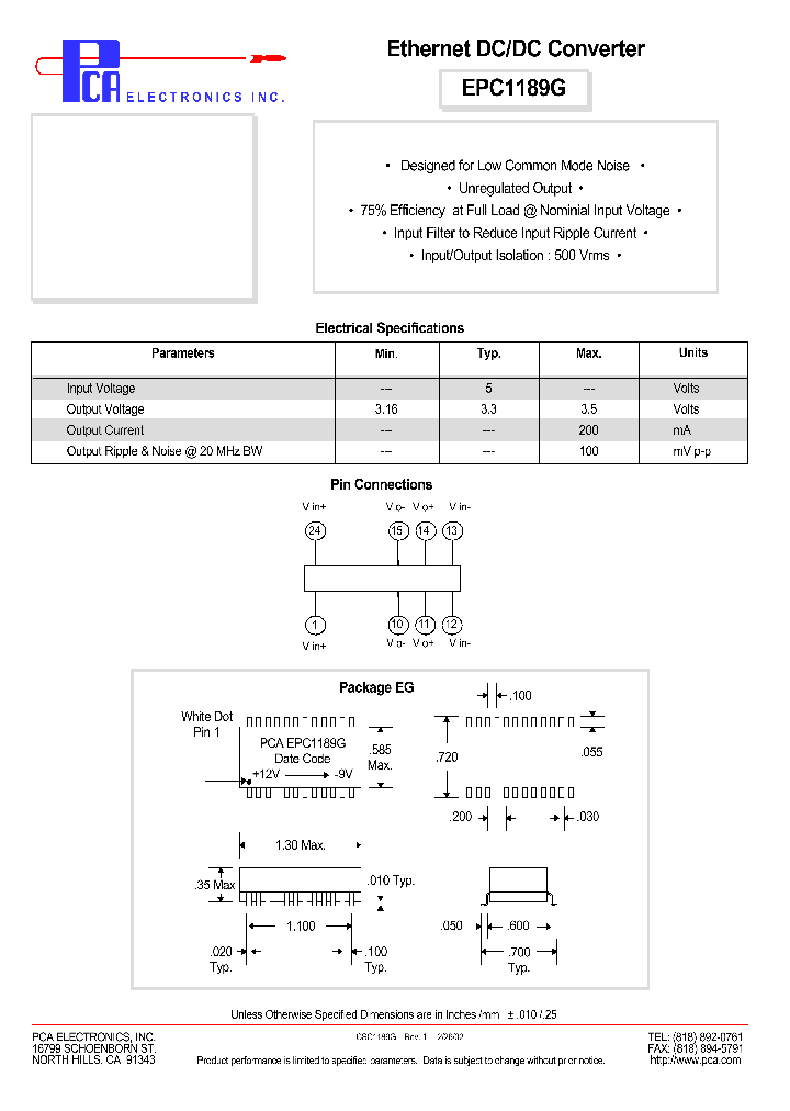 EPC1189G_724610.PDF Datasheet
