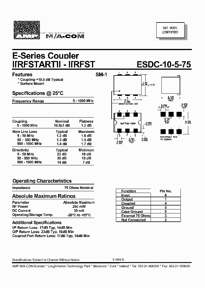 ESDC-10-5-75_1020031.PDF Datasheet