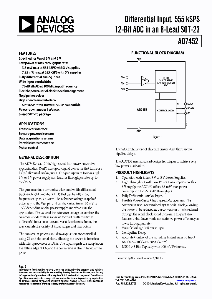 AD7452BRT-R2_1022899.PDF Datasheet