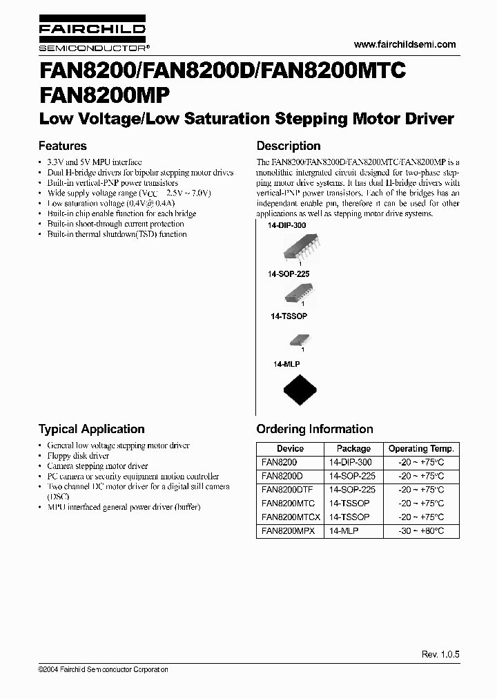 FAN8200DTF_717764.PDF Datasheet
