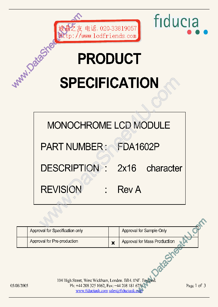 FDA1602P_1013417.PDF Datasheet