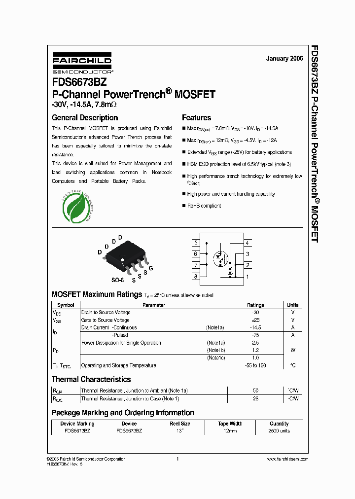 FDS6673BZ_901292.PDF Datasheet