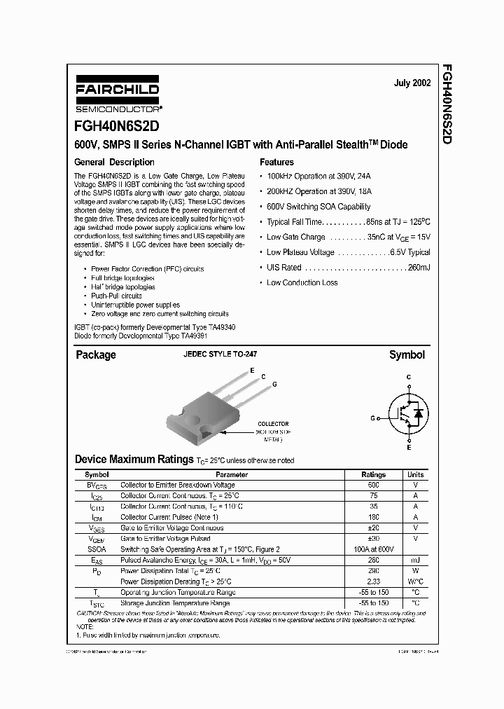 FGH40N6S2D_941899.PDF Datasheet