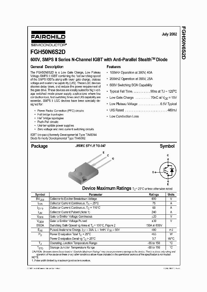 FGH50N6S2D_941900.PDF Datasheet