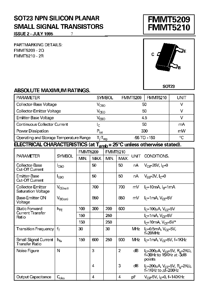 FMMT5210_869273.PDF Datasheet