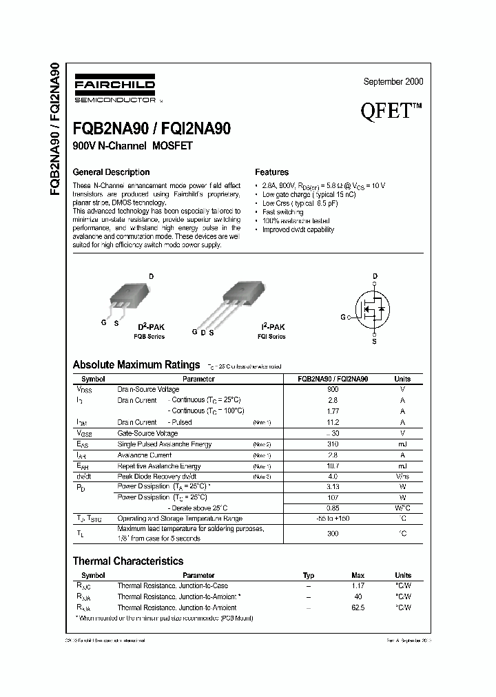 FQB2NA90_836854.PDF Datasheet