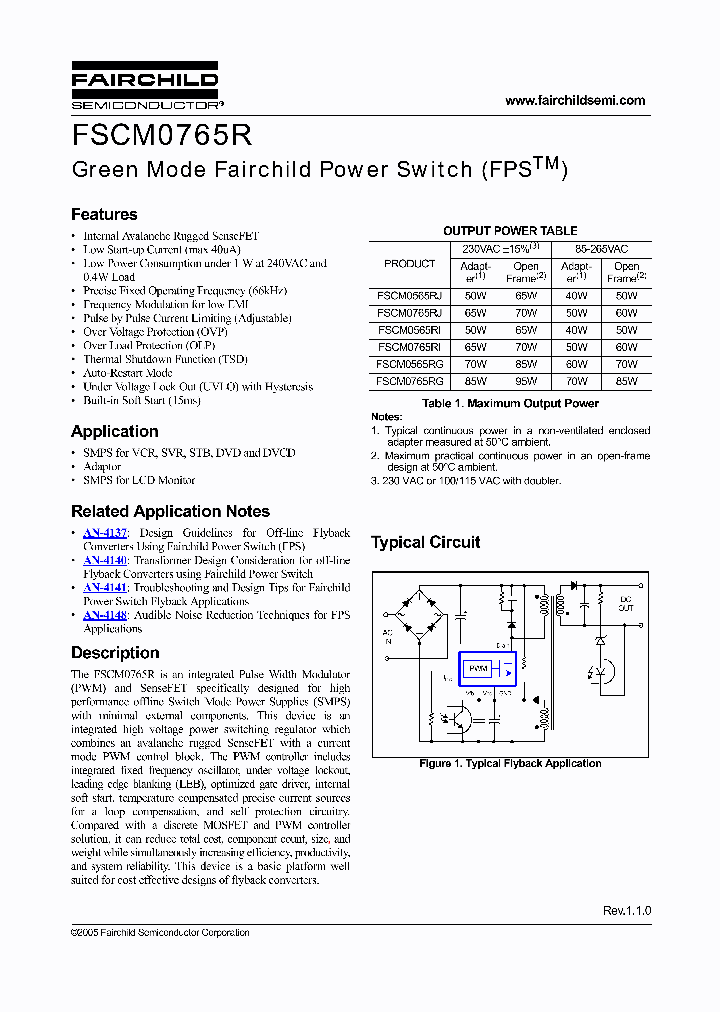FSCM0765R_1017701.PDF Datasheet