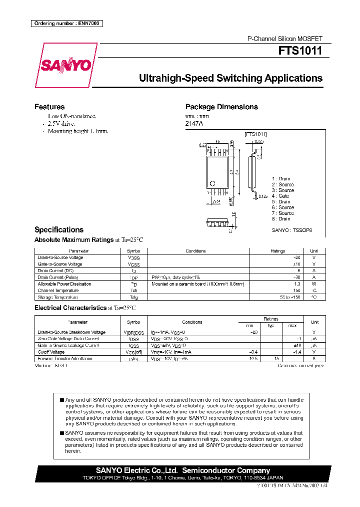 FTS1011_1016956.PDF Datasheet