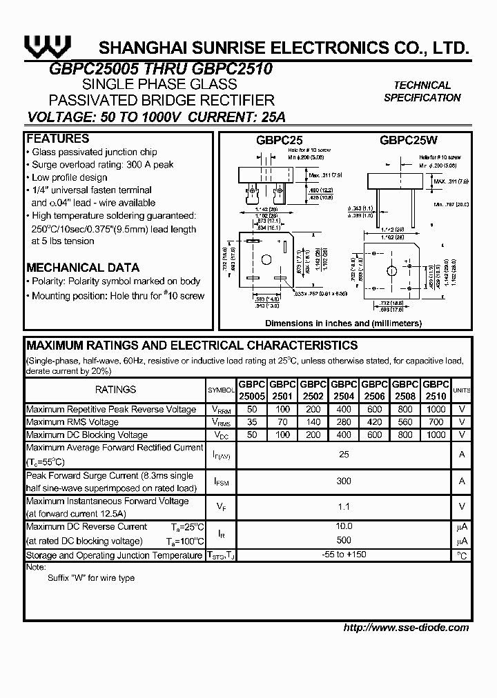 GBPC2501_833105.PDF Datasheet