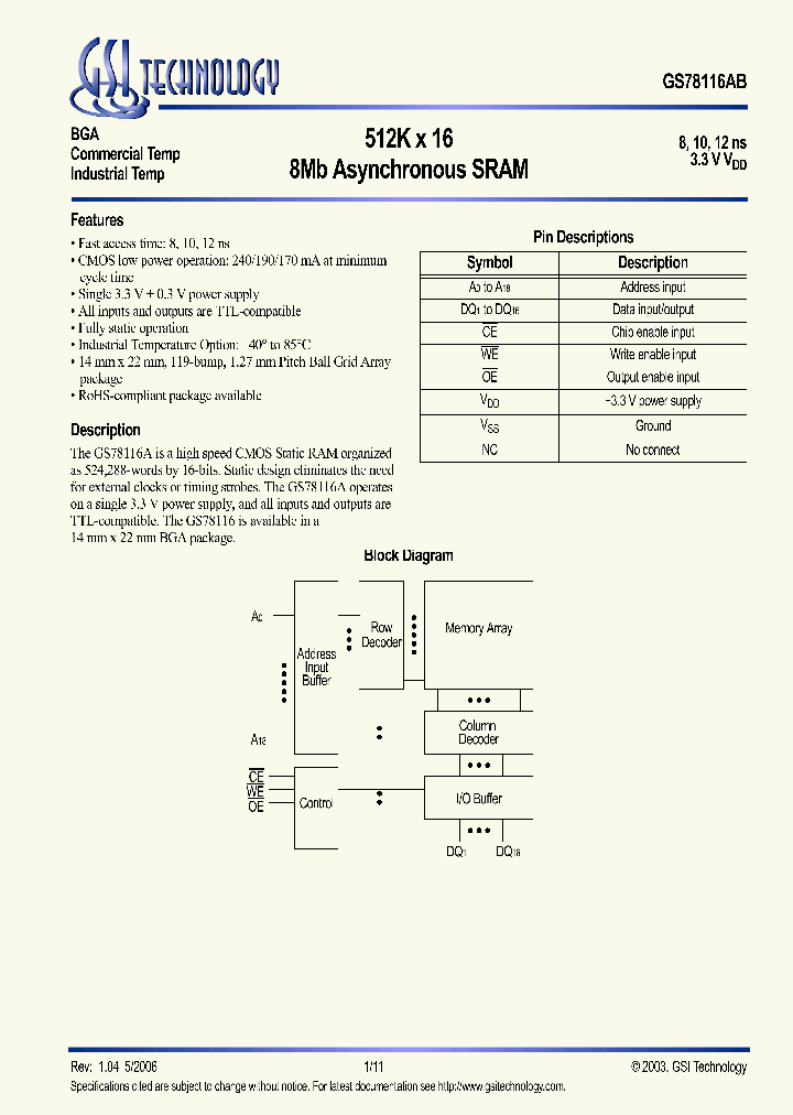 GS78116AGB-8I_620641.PDF Datasheet