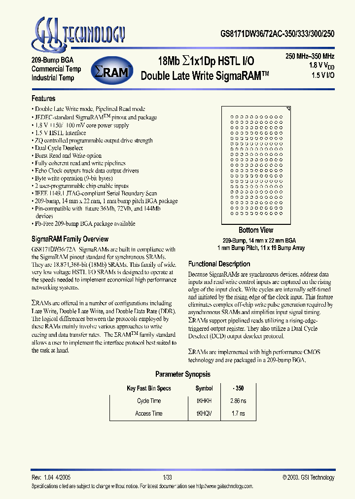 GS8171DW72AC-350I_625329.PDF Datasheet