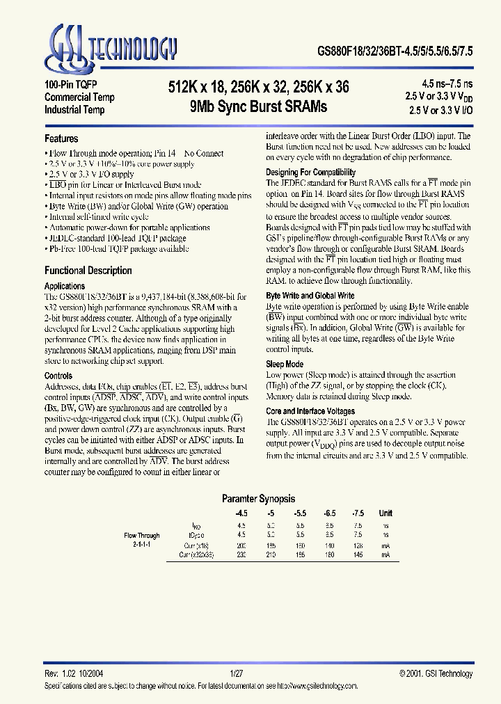 GS880F18BGT-55I_623919.PDF Datasheet