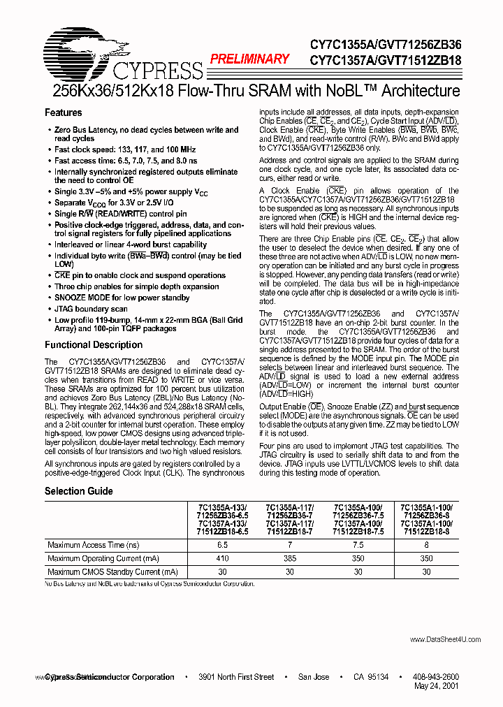 GVT71256ZB36_882909.PDF Datasheet