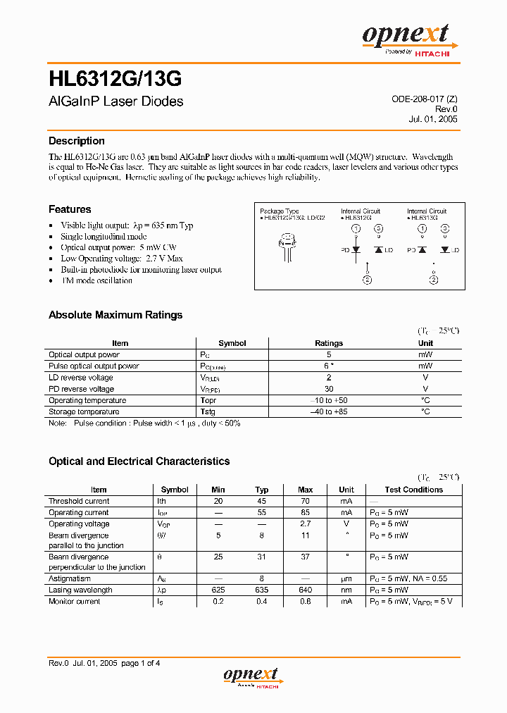 HL6312G_948465.PDF Datasheet