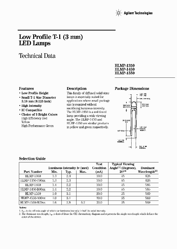 HLMP-1550_688643.PDF Datasheet