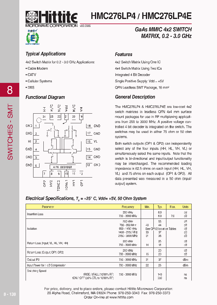 HMC276LP4_618563.PDF Datasheet