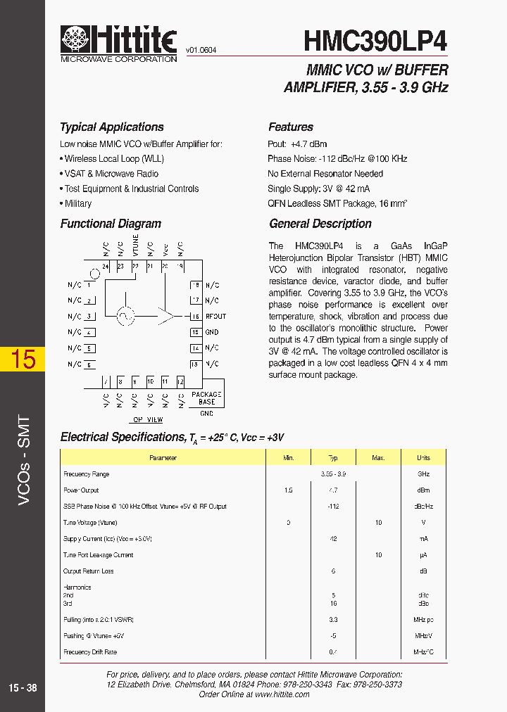 HMC390LP4_764862.PDF Datasheet