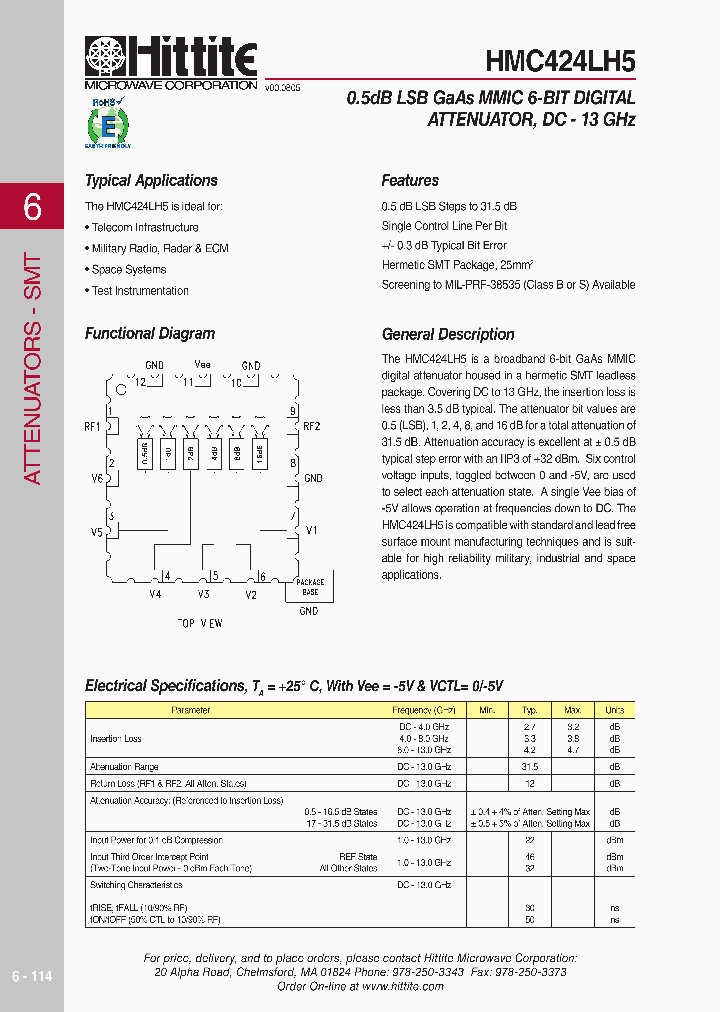 HMC424LH5_618547.PDF Datasheet