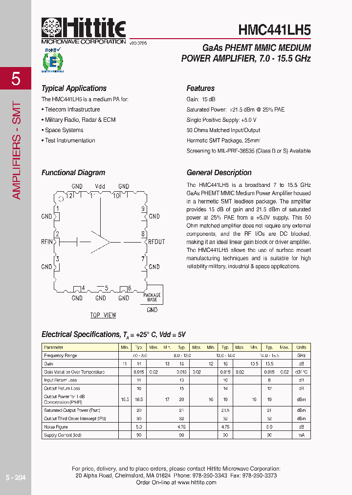 HMC441LH5_618546.PDF Datasheet