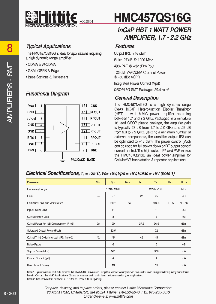 HMC457QS16G_618541.PDF Datasheet