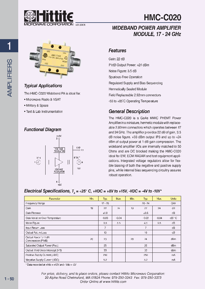 HMC-C020_615309.PDF Datasheet