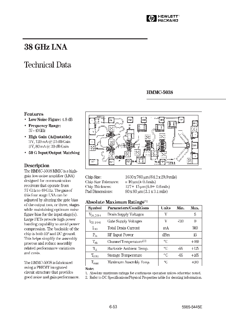 HMMC-5038_611986.PDF Datasheet