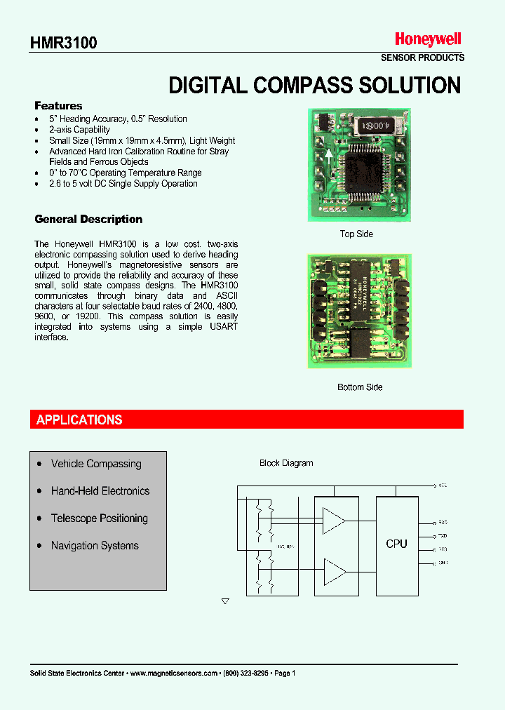 HMR3100-DEMO-232_663739.PDF Datasheet