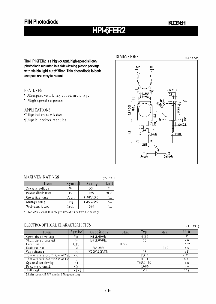 HPI-6FER2_944155.PDF Datasheet