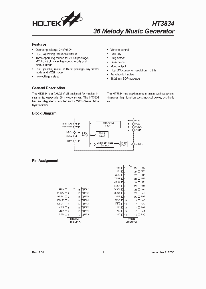 HT3834_669658.PDF Datasheet