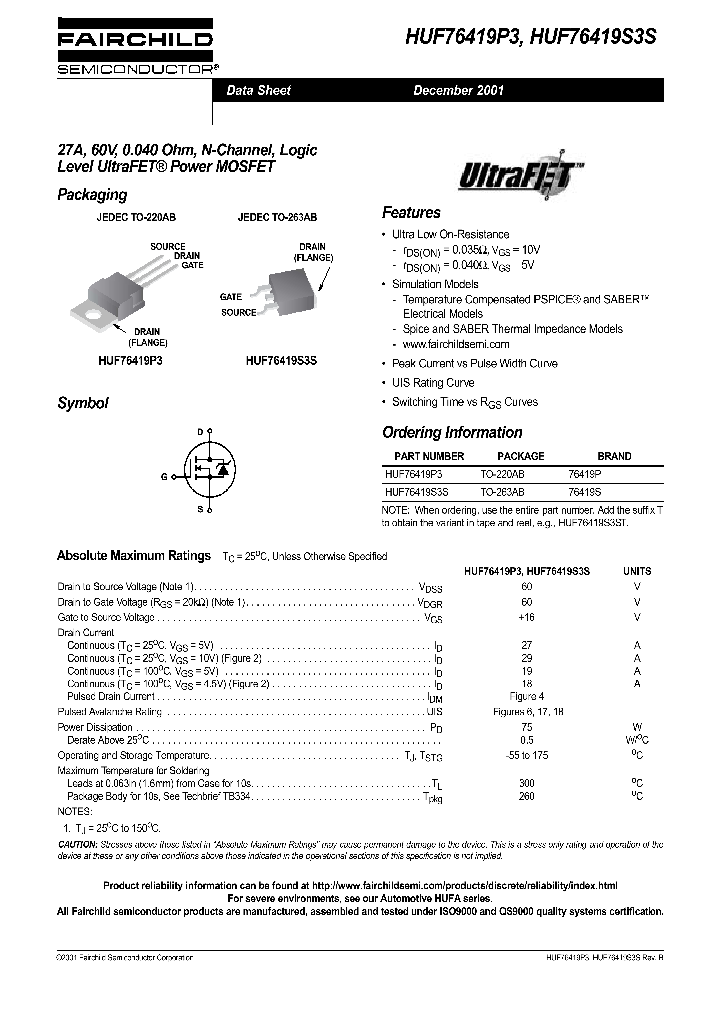 HUF76419P3_1021045.PDF Datasheet