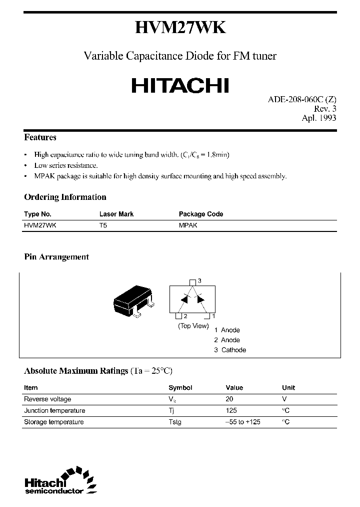 HVM27WK_831612.PDF Datasheet