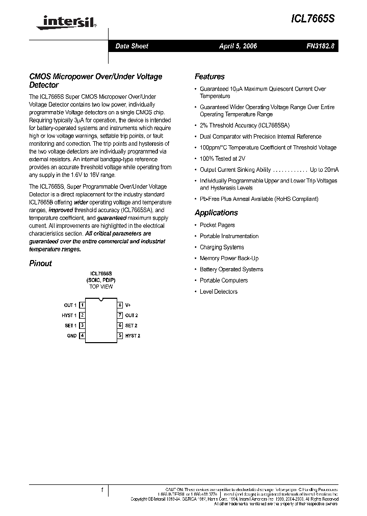 ICL7665S06_729972.PDF Datasheet