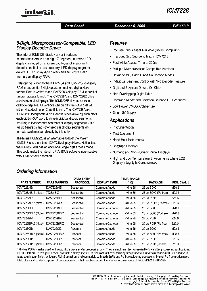 ICM722805_729943.PDF Datasheet