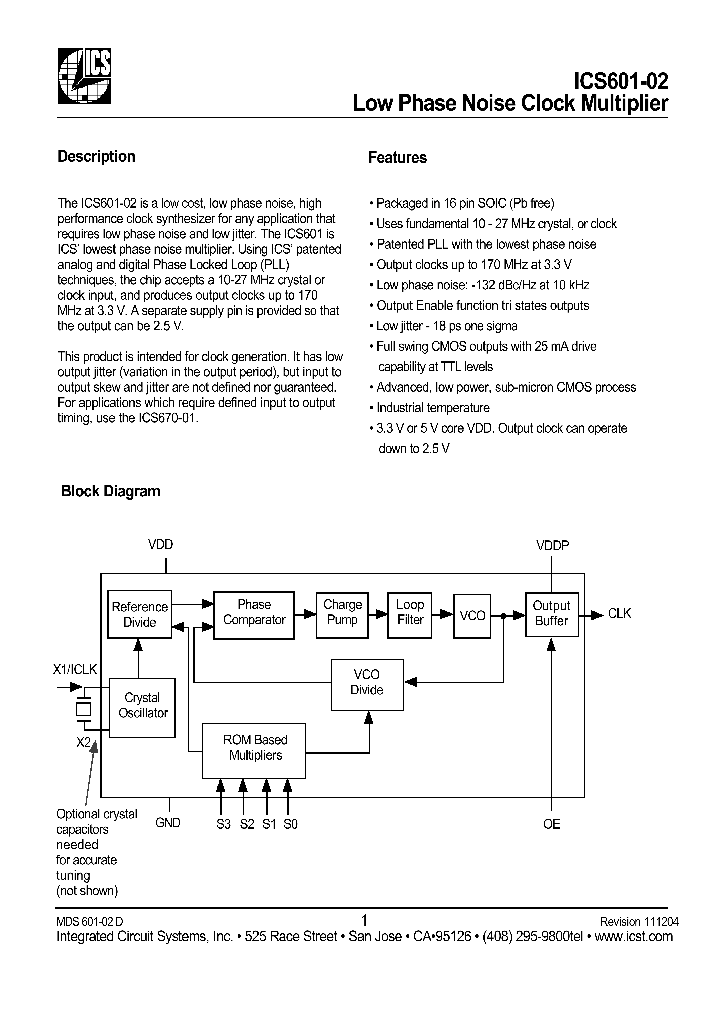 ICS601M-02I_684387.PDF Datasheet