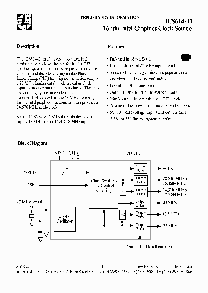 ICS614-01_870043.PDF Datasheet